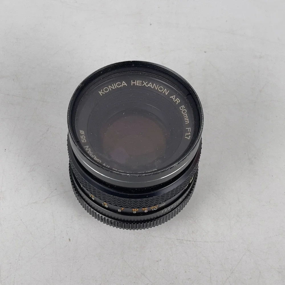 Konica Hexanon AR 50mm F1.7‎ MF Φ55mm Lens For SLR Film Camera - Made In Japan